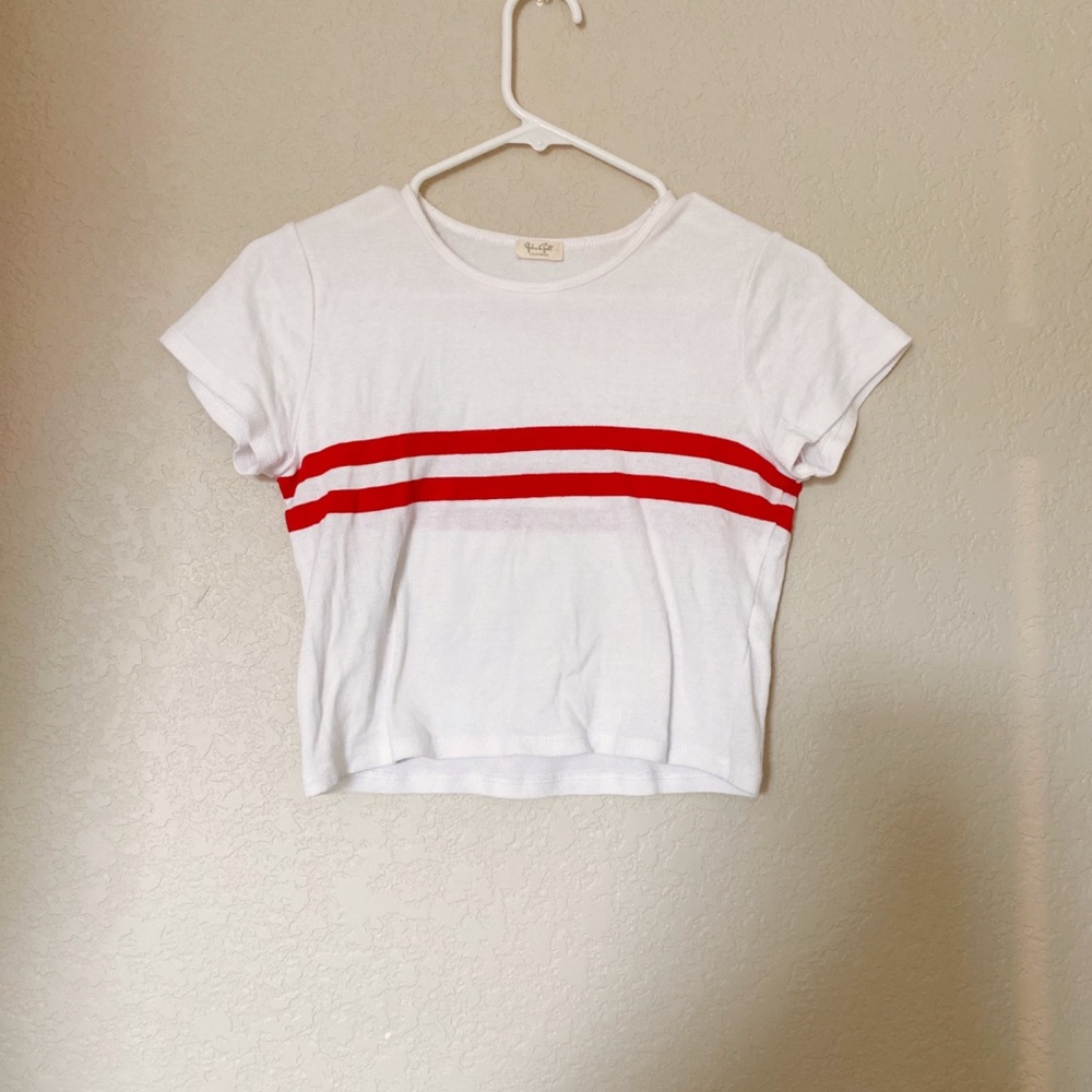 JOHN GALT RED STRIPED TSHIRT